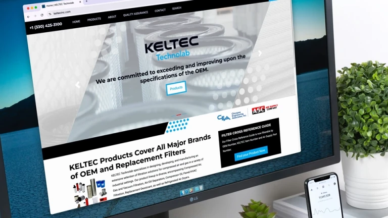 KELTEC Technolab Website and eCommerce