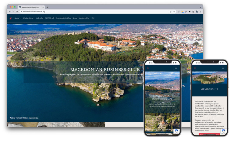 Macedonian Business Club Website