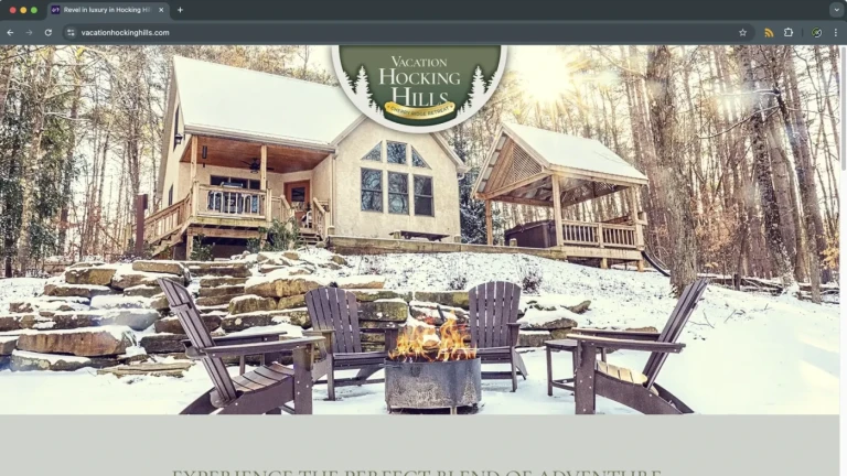 Vacation Hocking Hills Website