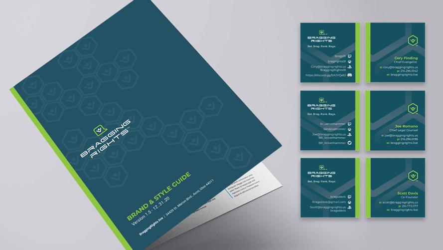 Business cards and brand guide