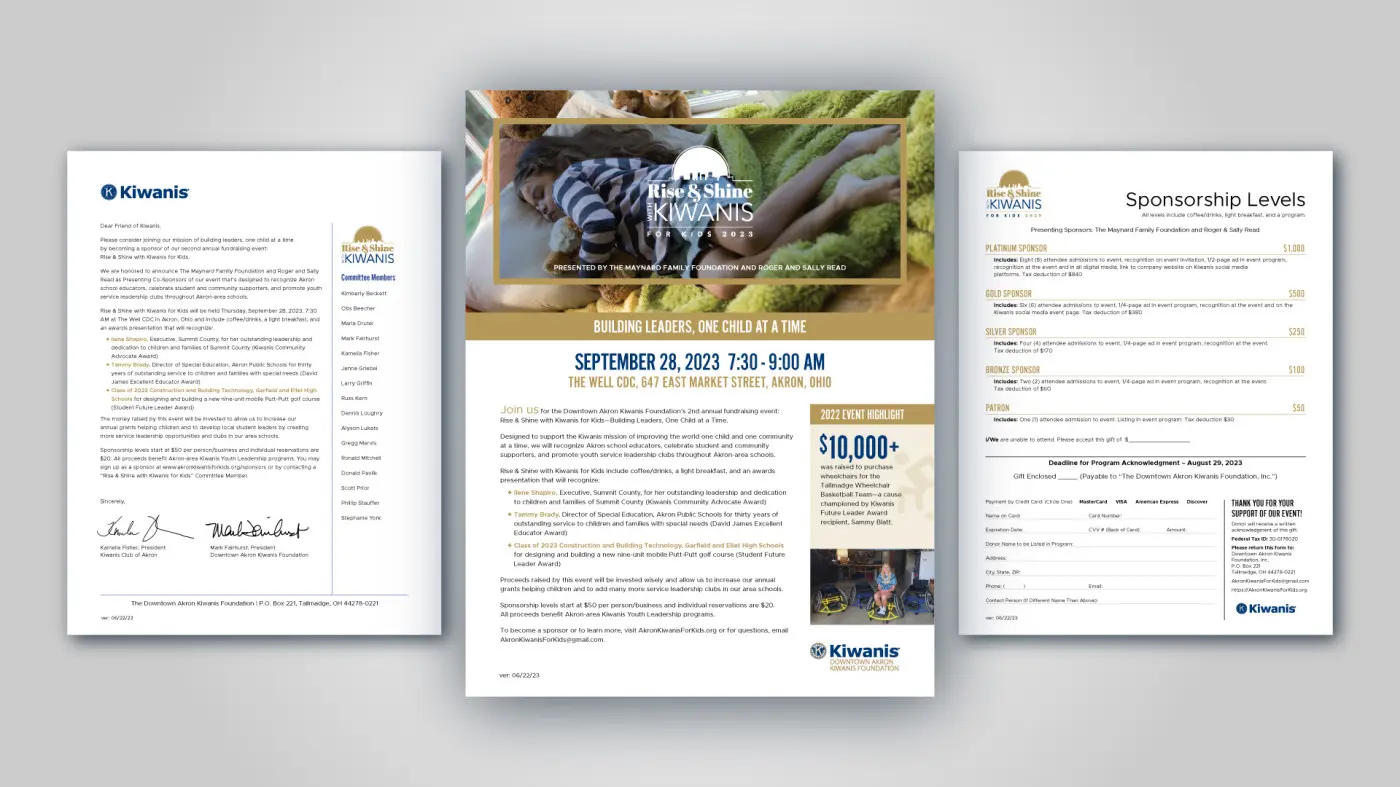 2023 Rise and Shine with Kiwanis for Kids