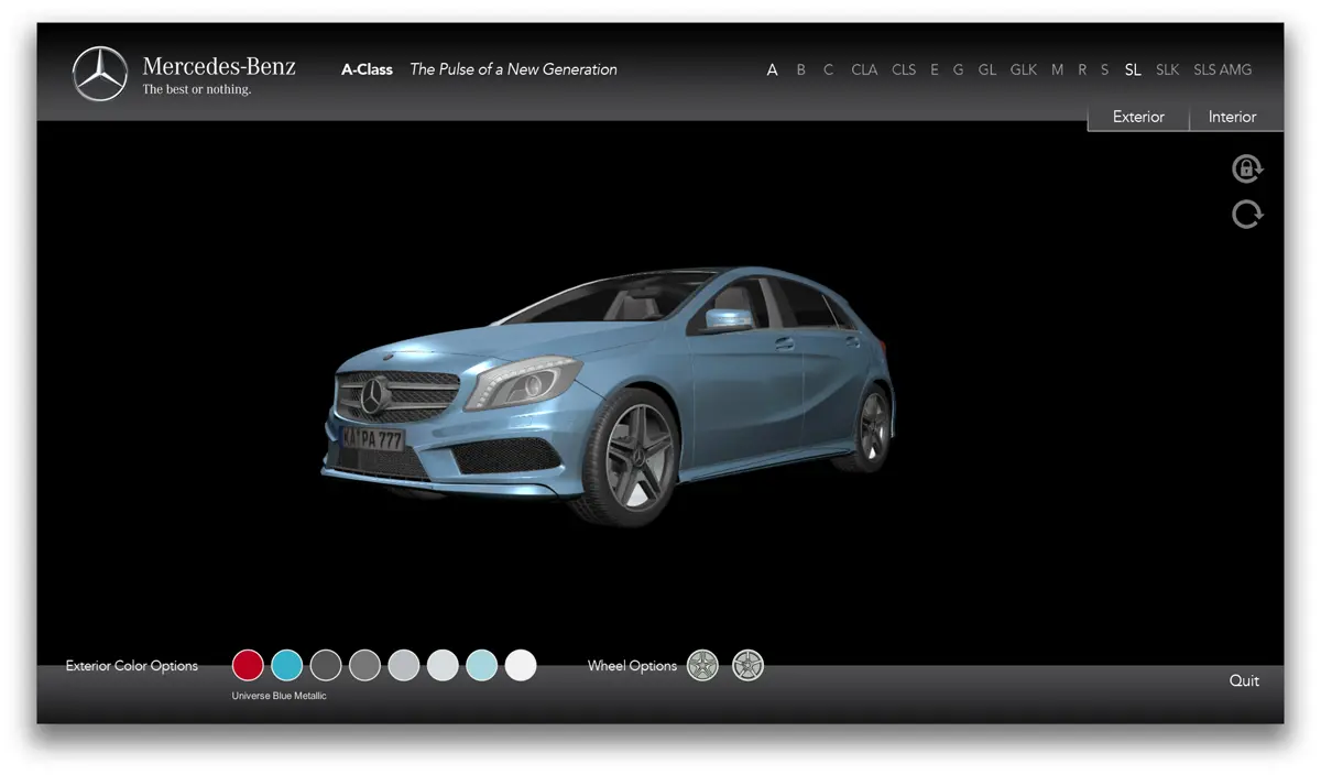 Mercedes Model Configurator Proof of Concept