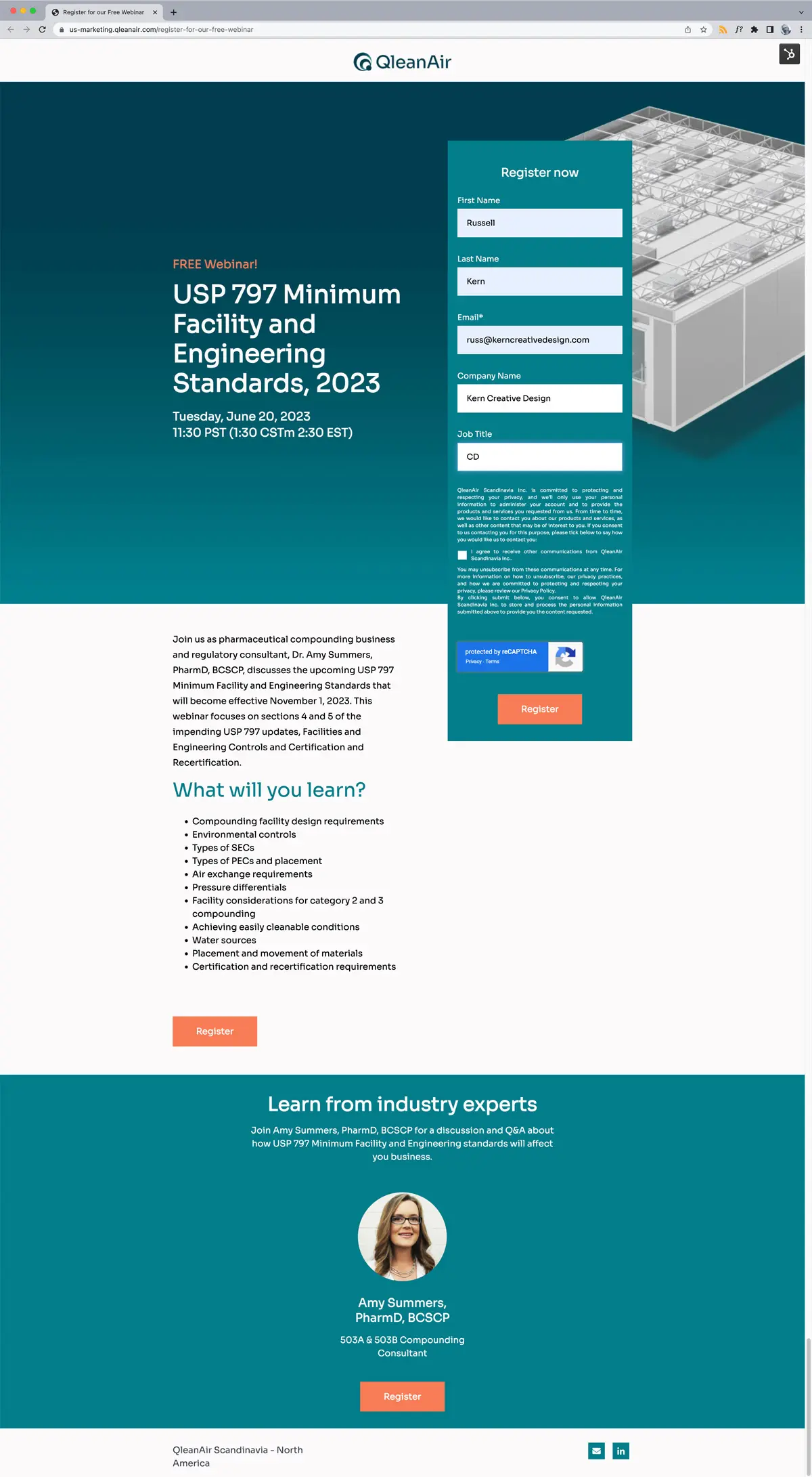 Webinar Digital Marketing - QleanAir Scandinavia