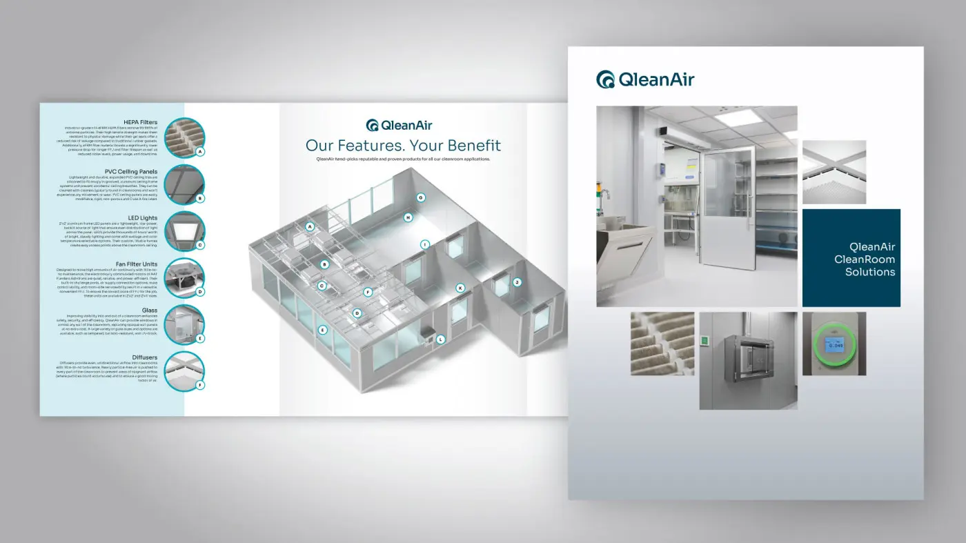 QleanAir 6-panel brochure