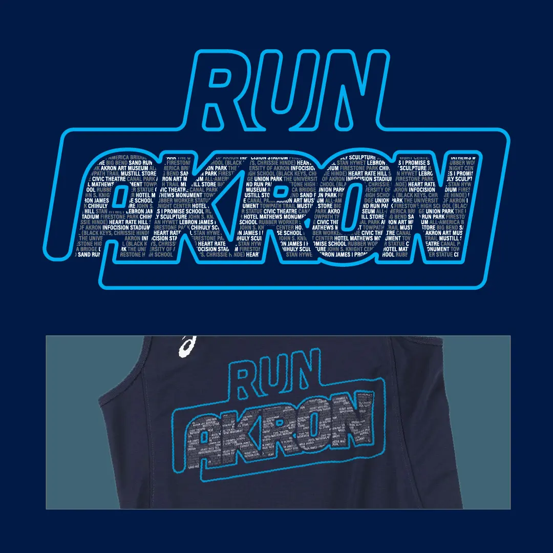 image of the run akron design