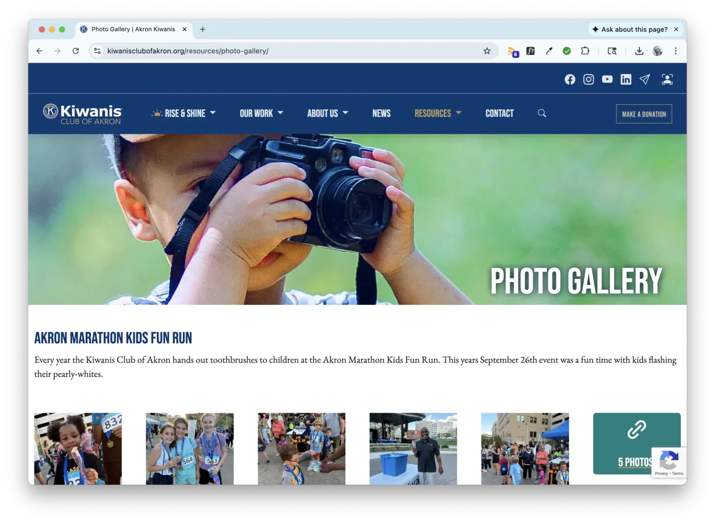 Kiwanis Club of Akron Website
