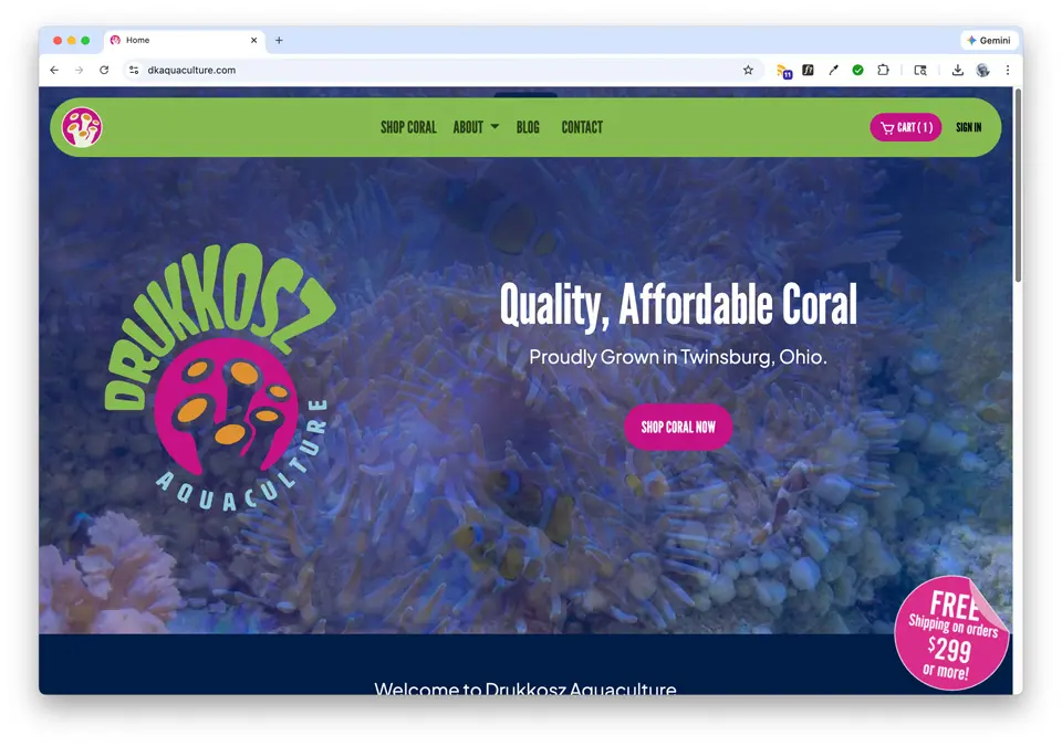 DK Aquaculture E-Commerce Website