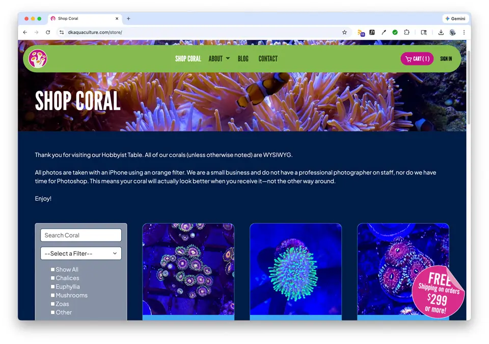 DK Aquaculture E-Commerce Website