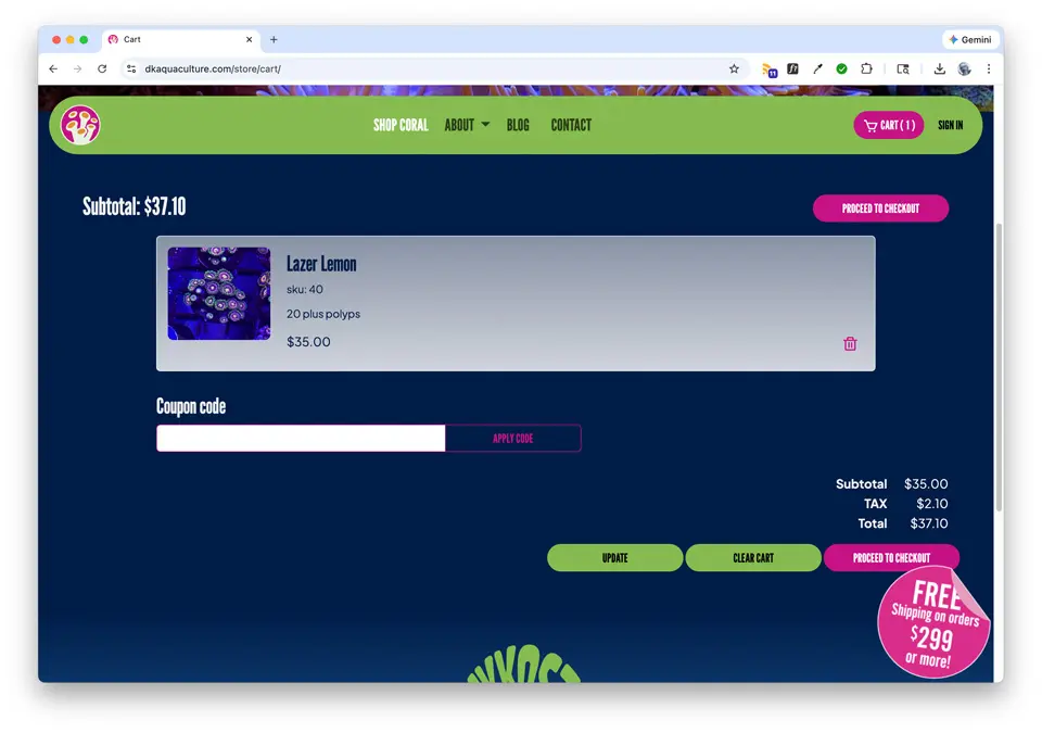DK Aquaculture E-Commerce Website
