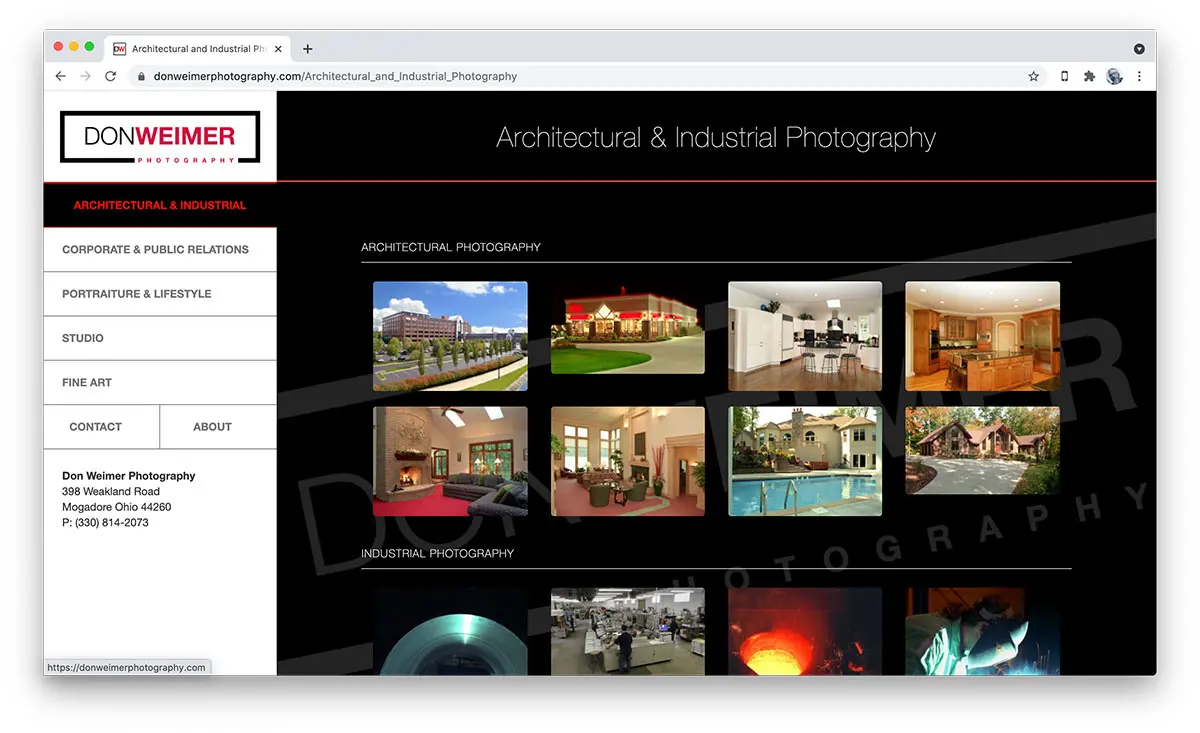 Don Weimer Photography Website