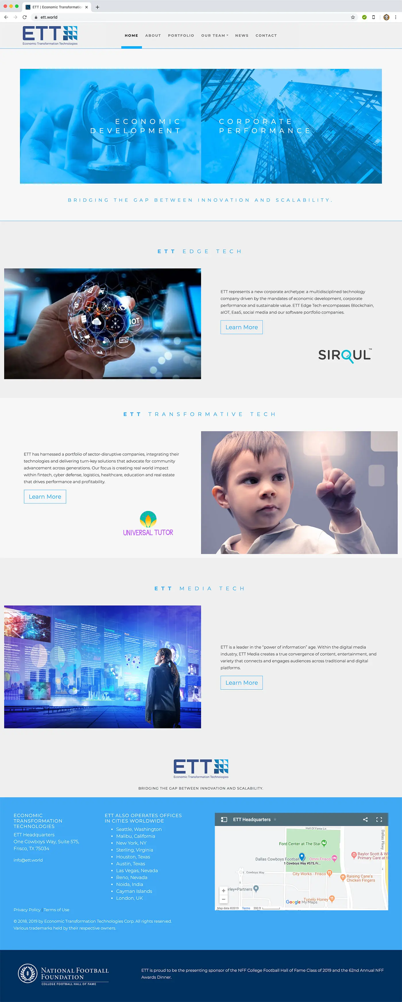 ETT Website Redesign and Rebuild