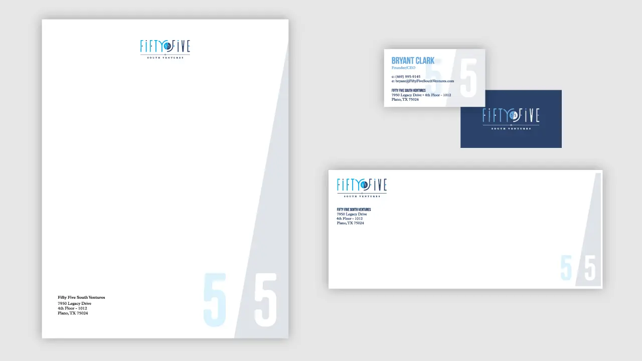 Fifty Five South Ventures Branding