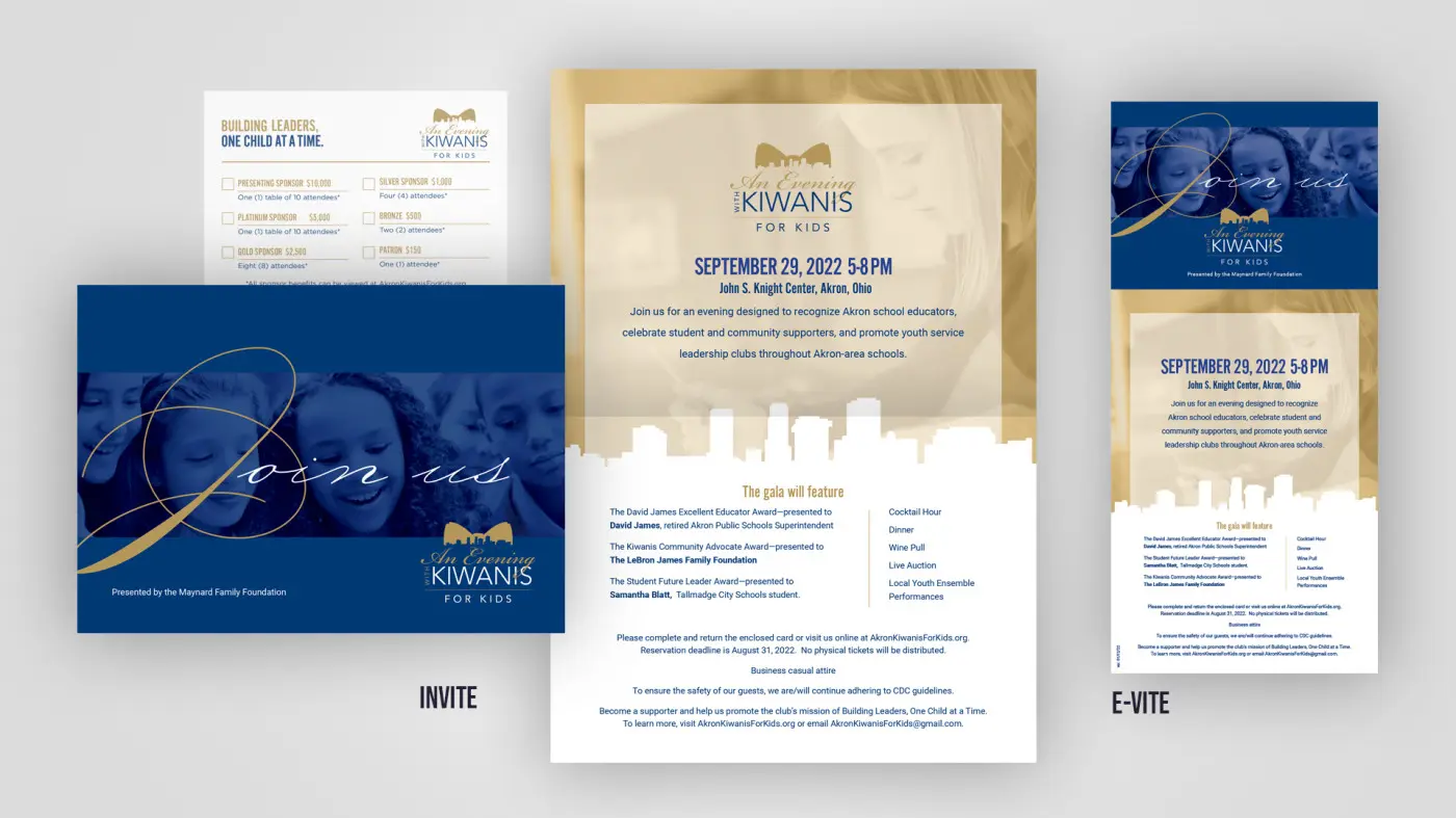 An Evening With Kiwanis for Kids Brand Creation