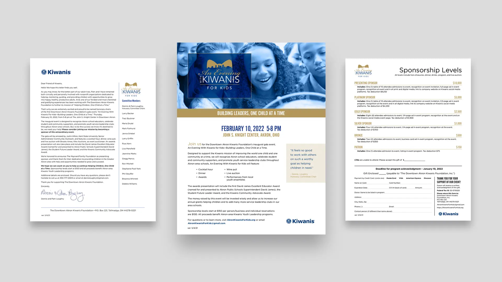 An Evening With Kiwanis for Kids Brand Creation