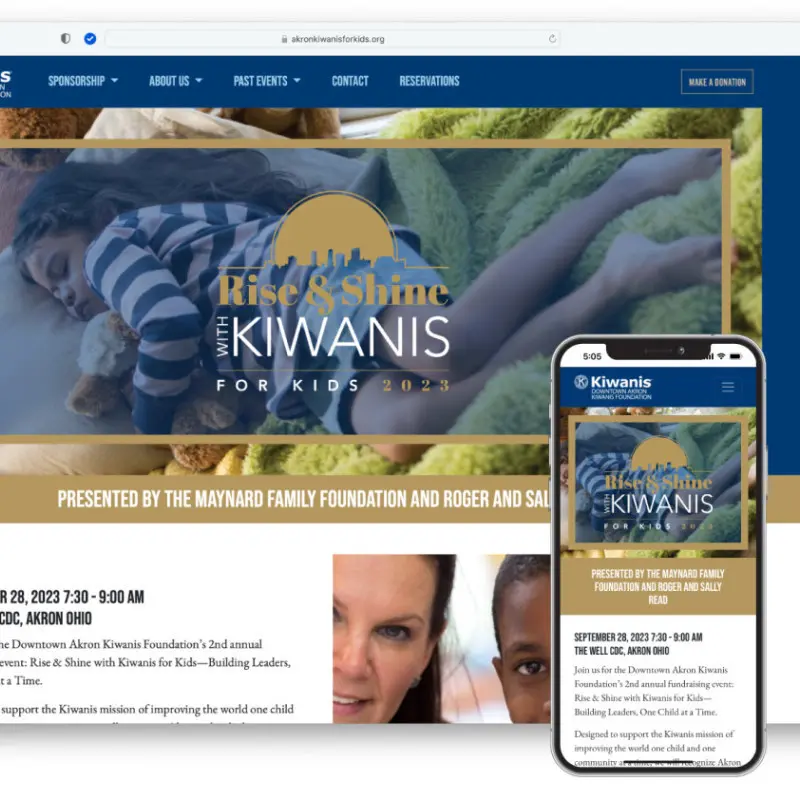 An Evening with Kiwanis for Kids Microsite image