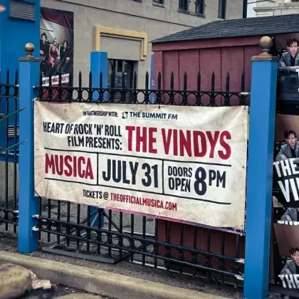 Heart of Rock & Roll fundraising campaign materials designed to promote Northeast Ohio music history.