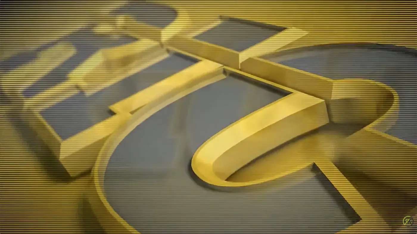 Close-up of the RICO logo rendered as a 3D metallic motion graphic for a product video intro.