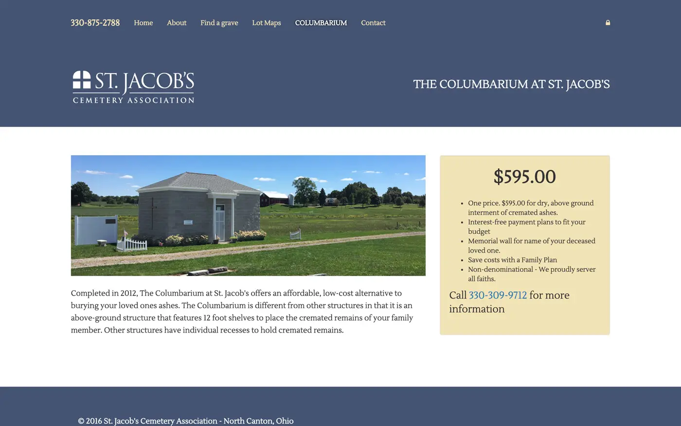 St. Jacob’s Cemetery Web App