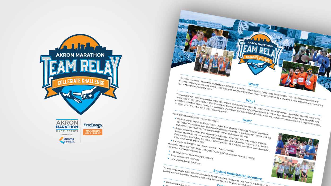 Image of the Team Relay logo and sample sell sheet