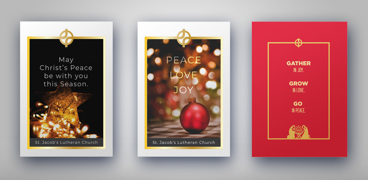 Image of branded holiday cards